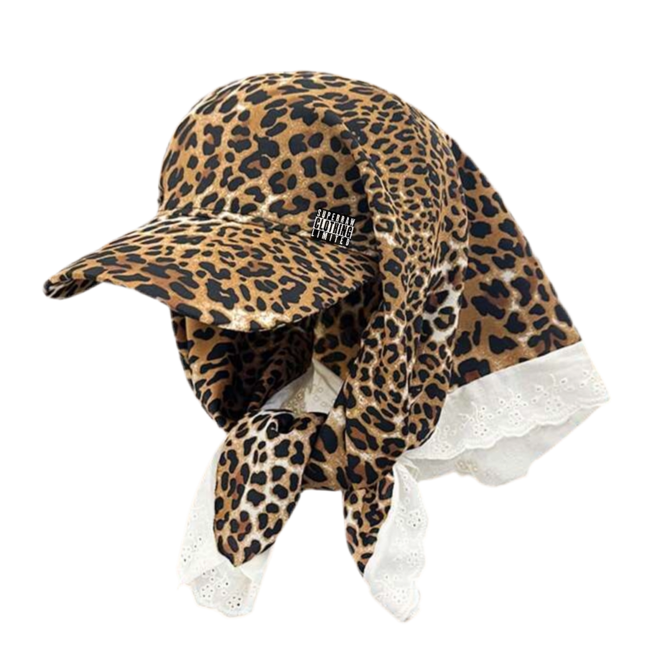 LEOPARD PRINT SUN CAP. LPRINT