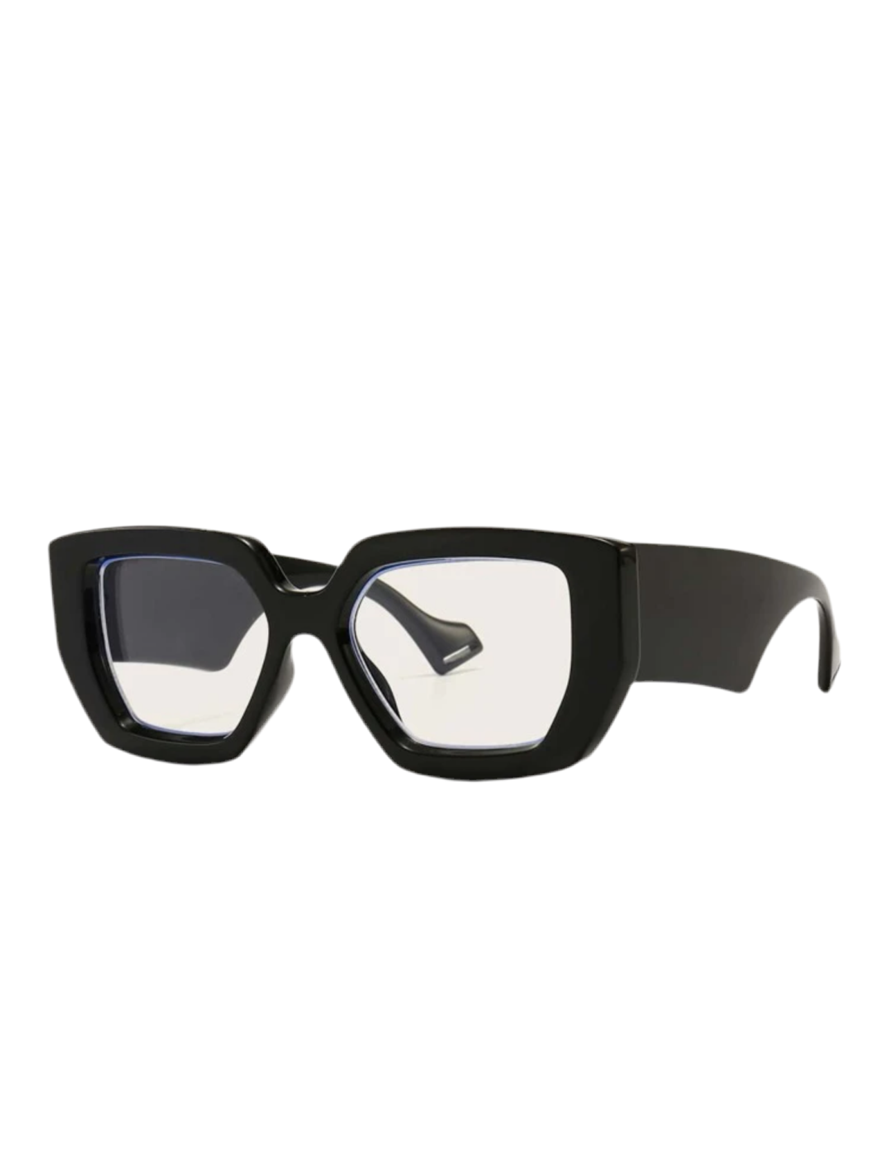 THICK FRAMED GLASSES. BLACK