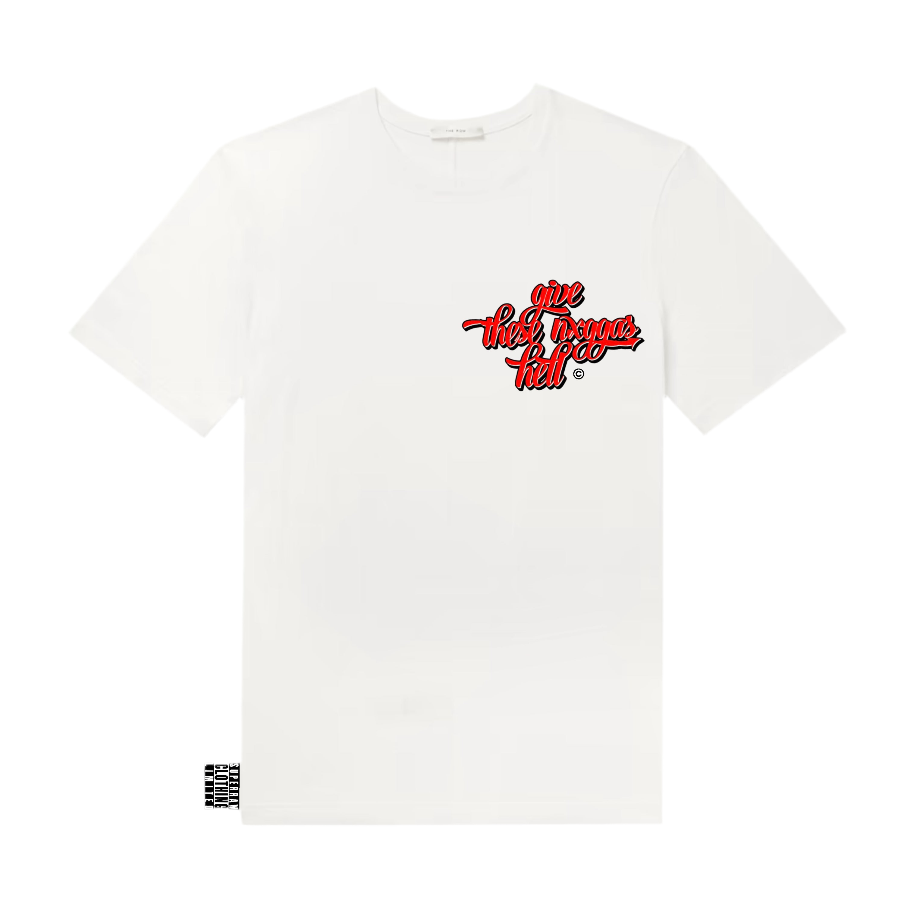 GIVE THESE NxGGAS HELL© TEE - WHITE/RED
