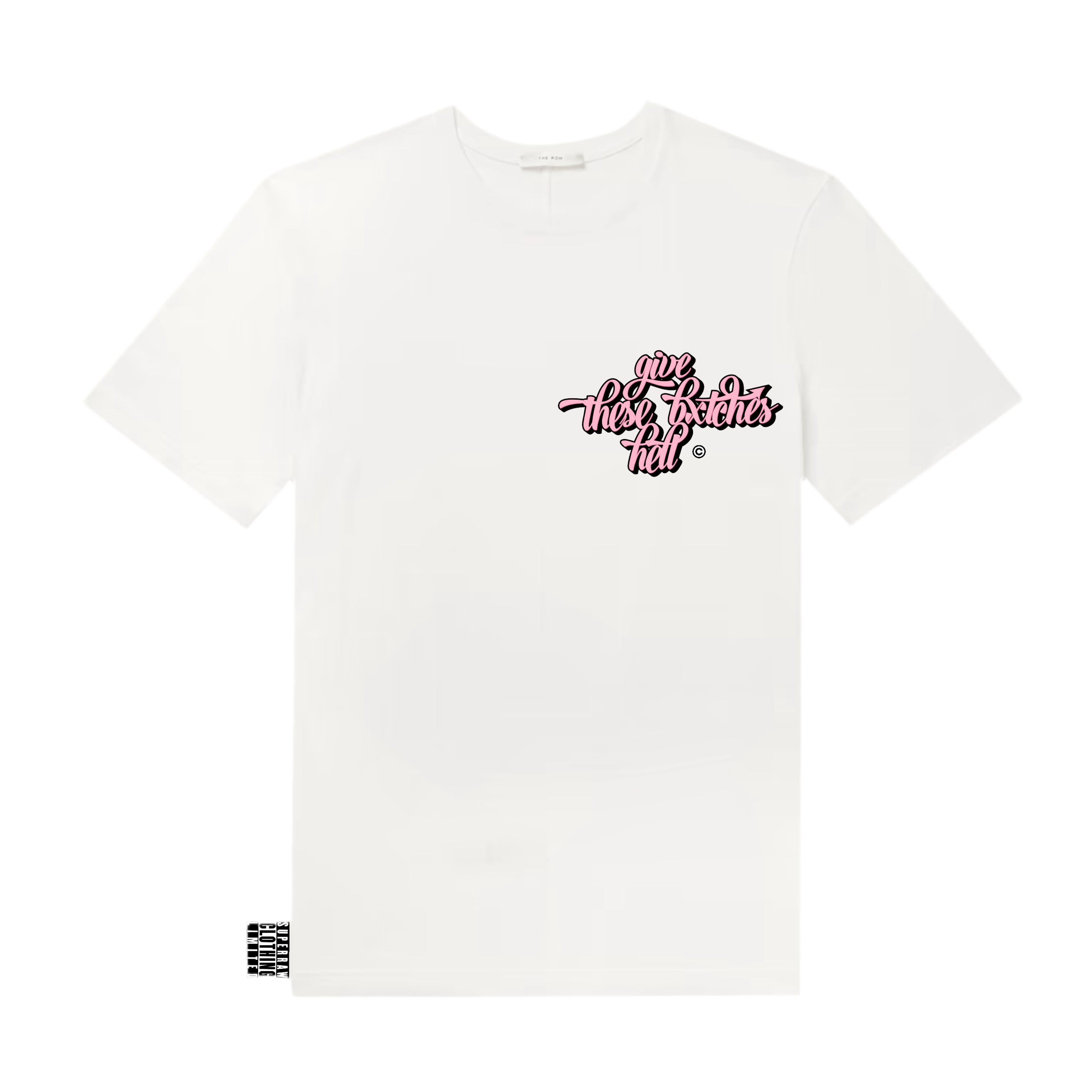 GIVE THESE BxTCHES HELL© TEE - WHITE/PINK